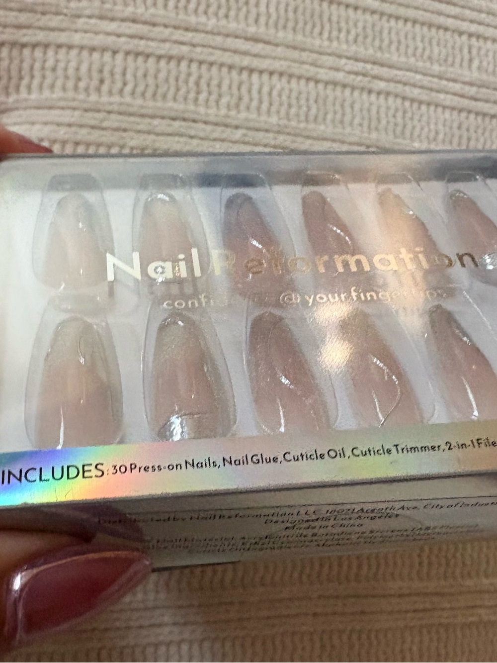 Nail Reformation Press-On Nails with Silver Accent Tips - Picture 6 of 8